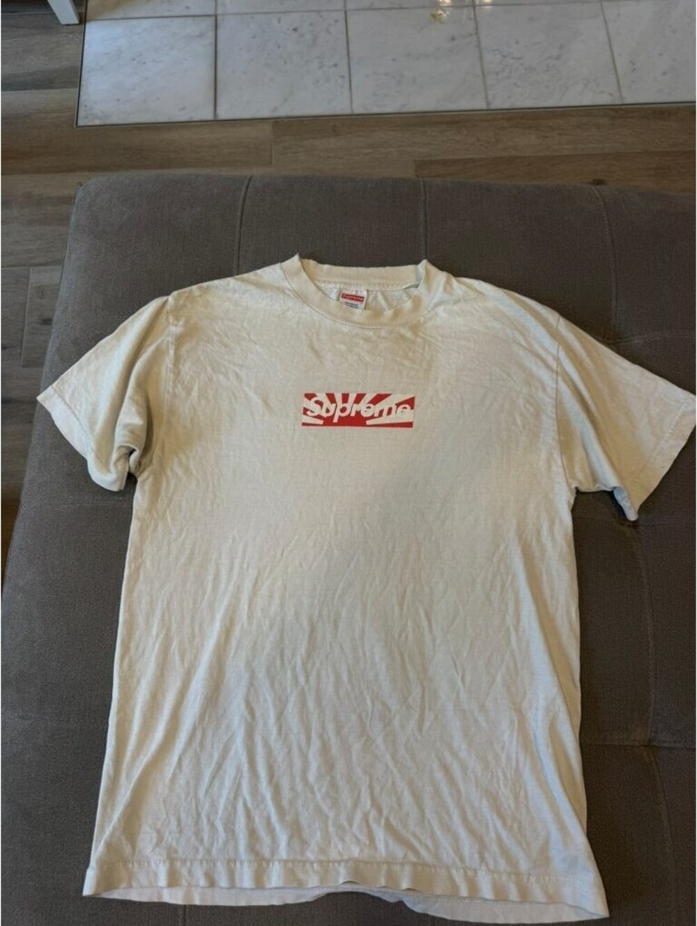 Supreme Japan Earthquake Relief Box Logo Tee White M 2011